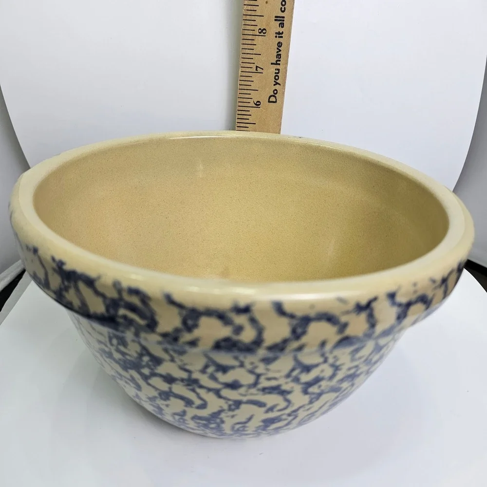 Vintage Robinson Ransbottom RRP Blue Sponge Ware 9